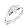 Pear & Round Brilliant Cut Three Stone Diamond Ring HMT0303249