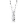 Three Stone Tapered Bar Drop Pendant HMTP01449 - Image 2