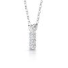 Three Stone Round Brilliant Drop Pendant HMTP01469 - Image 2
