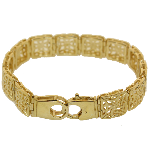 9ct Gold Hand Made Celtic Bracelet GCBR2 - Inisor Jewellery, Cookstown ...