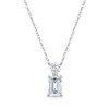 Emerald & Round Cut Pendant HMTP01639