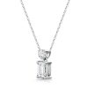 Emerald & Round Cut Pendant HMTP01639 - Image 2