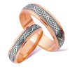 INPHTCLE27 Two Colour Celtic Wedding Band - Image 6