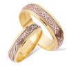 INPHTCLE27 Two Colour Celtic Wedding Band - Image 3