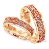 INPHTEFLE26 Two Colour Celtic Wedding Band - Image 2