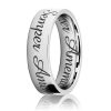 Laser Engraved Wedding Bands