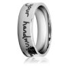 Laser Engraved Wedding Bands - Image 2