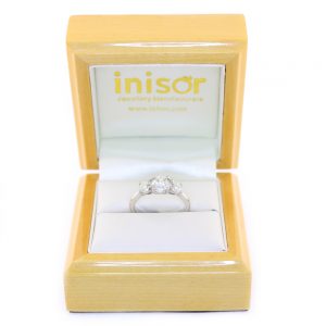 18ct White Gold 1.50ct Round Brilliant Cut 3 Stone Diamond Ring