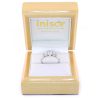Platinum 0.88ct Pear Cut & Round 3 Stone Diamond Ring