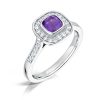 Cushion Cut Diamond Halo HMMTC-0308
