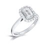 Emerald Cut Diamond Halo HMMTC-0316